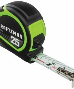 Outlet ✔️ CRAFTSMAN Tape Measures HI-VIS 25-ft Tape Measure 🔥