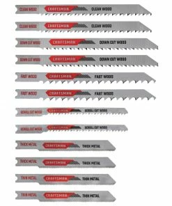 Best Pirce 🔔 CRAFTSMAN Jigsaw Blades 12-Pack Set U-shank High-carbon Steel Jigsaw Blade Set 😀