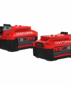 Discount 🔥 CRAFTSMAN Power Tool Batteries & Chargers V20 20-Volt Max 2-Pack 4 Amp-Hour; 4 Amp-Hour Lithium Power Tool Battery 🤩