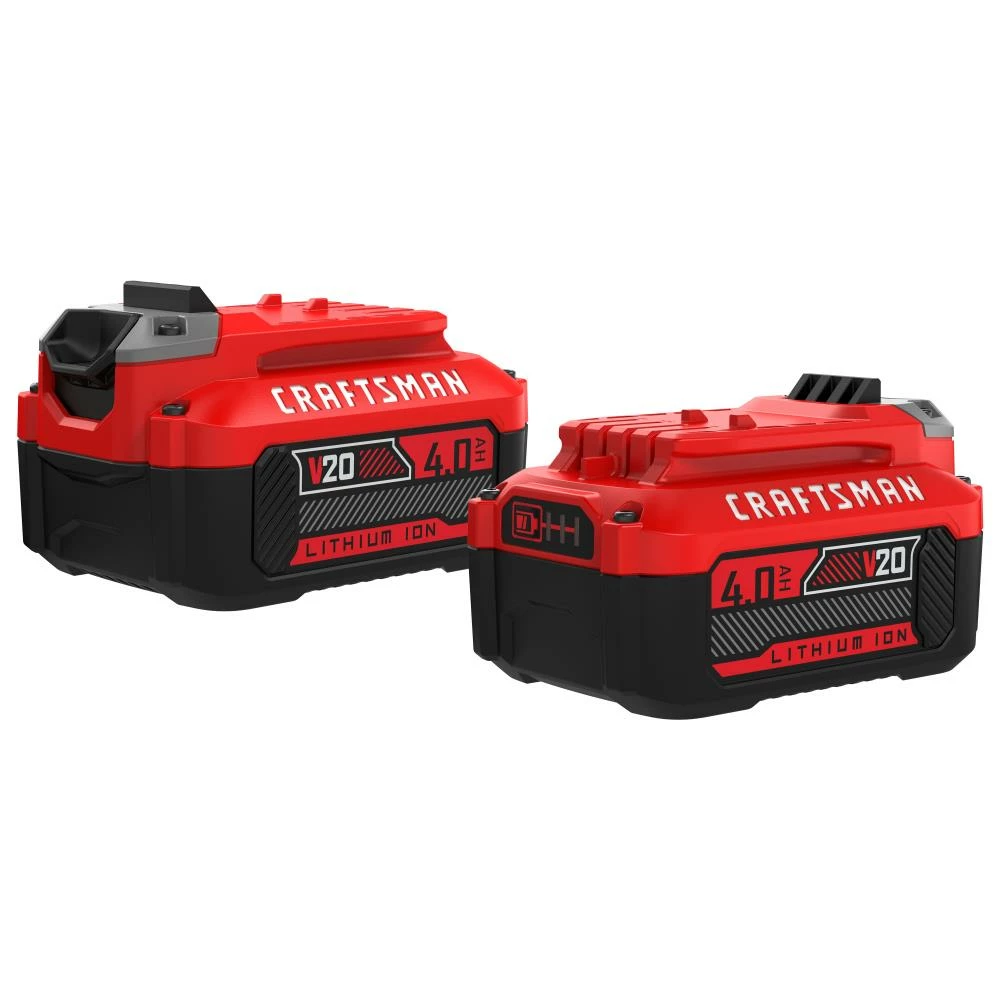 Discount π₯ CRAFTSMAN Power Tool Batteries & Chargers V20 20-Volt Max 2-Pack 4 Amp-Hour; 4 Amp-Hour Lithium Power Tool Battery π€© 1 Discount π₯ CRAFTSMAN Power Tool Batteries & Chargers V20 20-Volt Max 2-Pack 4 Amp-Hour; 4 Amp-Hour Lithium Power Tool Battery π€©
