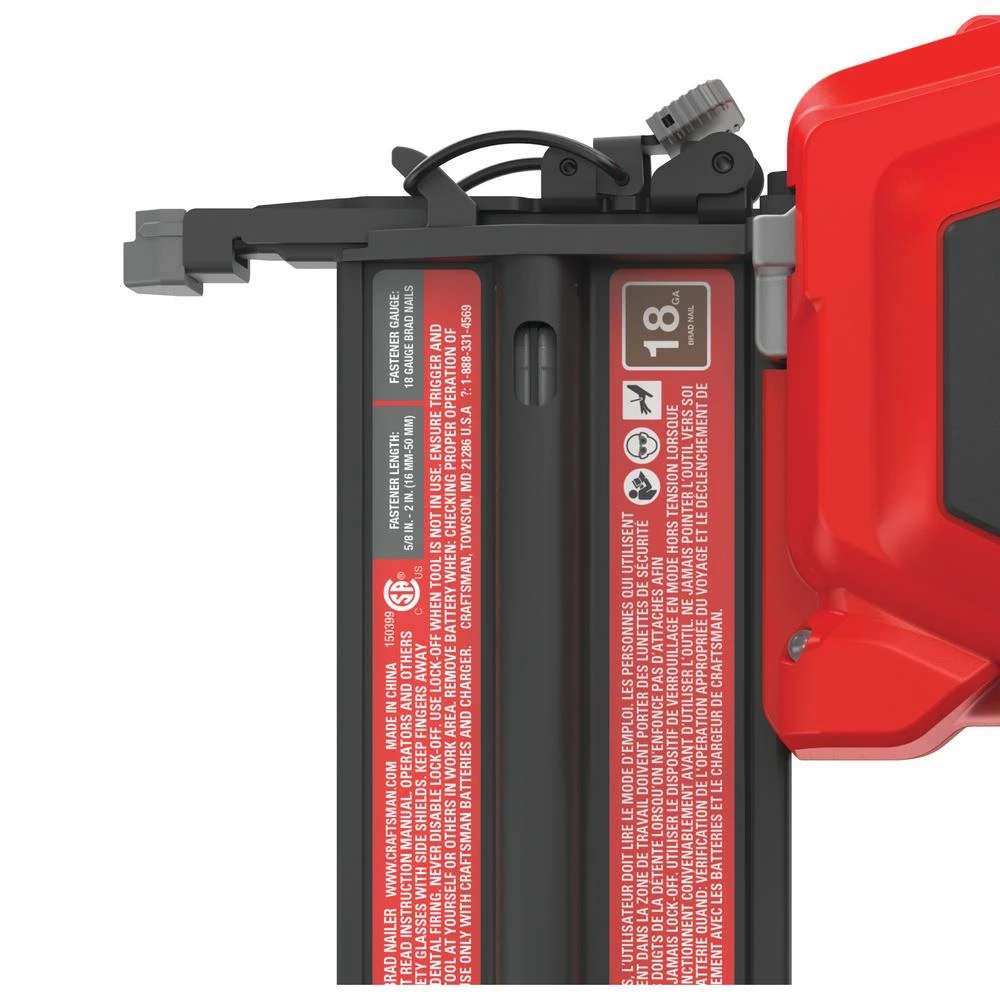 Promo π CRAFTSMAN Nailers V20 18-Gauge 20-Volt Max Cordless Brad Nailer 𧨠4 Promo π CRAFTSMAN Nailers V20 18-Gauge 20-Volt Max Cordless Brad Nailer 𧨠- Image 4