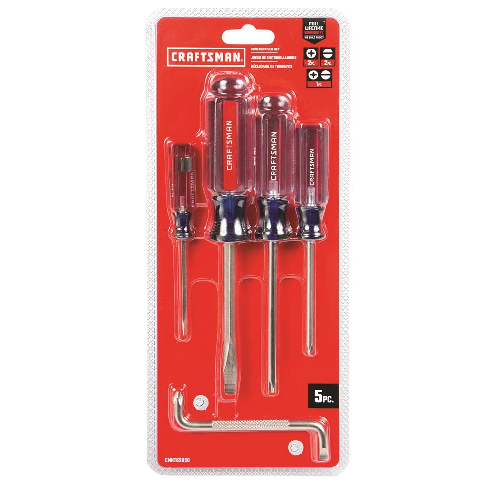 Discount π CRAFTSMAN Screwdrivers 5-Piece Acetate Handle Set Screwdriver Set β€οΈ 2 Discount π CRAFTSMAN Screwdrivers 5-Piece Acetate Handle Set Screwdriver Set β€οΈ - Image 2