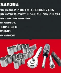 Deals π CRAFTSMAN Mechanics Tool Sets 33-Piece Standard (SAE) and Metric Combination Polished Chrome Mechanics Tool Set (3/8-in) π 8 Deals π CRAFTSMAN Mechanics Tool Sets 33-Piece Standard (SAE) and Metric Combination Polished Chrome Mechanics Tool Set (3/8-in) π -Craftsman Official Shop 09698267