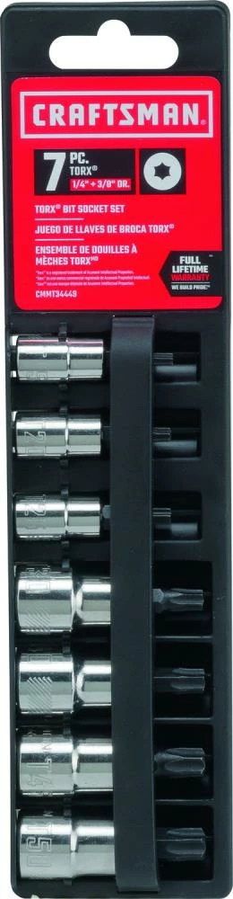 Best Pirce π CRAFTSMAN Driver Sockets & Sets 7-Piece 1/4-in; 3/8-in Drive Set Torx Bit Torx Driver Socket Set π 2 Best Pirce π CRAFTSMAN Driver Sockets & Sets 7-Piece 1/4-in; 3/8-in Drive Set Torx Bit Torx Driver Socket Set π - Image 2