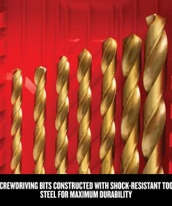 Flash Sale 😍 CRAFTSMAN Twist Drill Bits 21-Piece Assorted x Set Titanium Twist Drill Bit Set 🔥 -Craftsman Official Shop 09705887