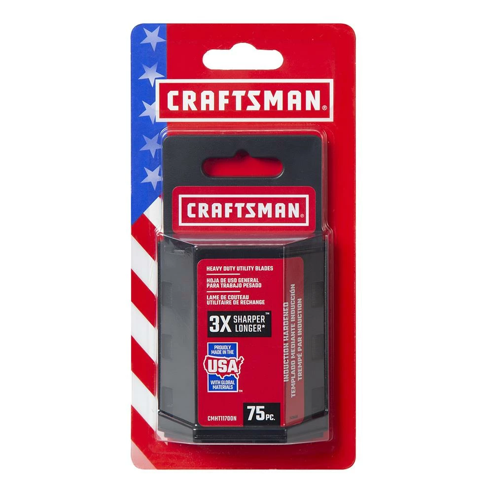 Cheap 𧨠CRAFTSMAN Replacement Utility Blades Carbon Steel 3/4-in Utility Razor Blade(75-Pack) π 2 Cheap 𧨠CRAFTSMAN Replacement Utility Blades Carbon Steel 3/4-in Utility Razor Blade(75-Pack) π - Image 2