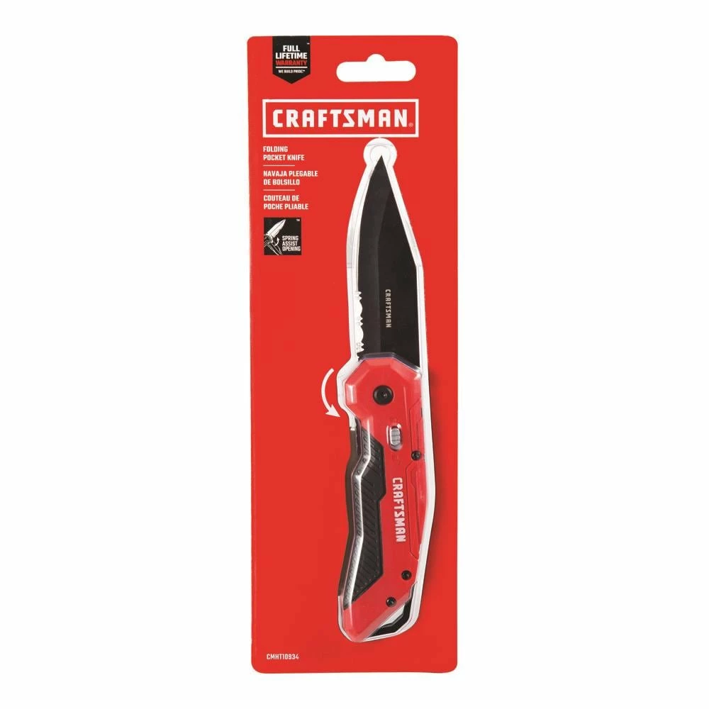 Buy 𧨠CRAFTSMAN Pocket Knives 4.31-in High Carbon Stainless Steel Black Oxide Pocket Knife π 5 Buy 𧨠CRAFTSMAN Pocket Knives 4.31-in High Carbon Stainless Steel Black Oxide Pocket Knife π - Image 5