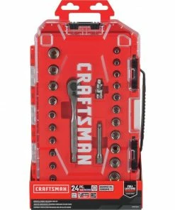 Best reviews of 🧨 CRAFTSMAN Mechanics Tool Sets 24-Piece Standard (SAE) and Metric Combination Gunmetal Chrome Mechanics Tool Set (1/4-in) 💯 -Craftsman Official Shop 09727520