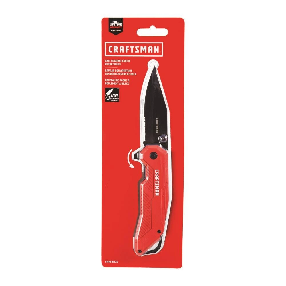 Promo ⭐ CRAFTSMAN Pocket Knives 4.11-in High Carbon Stainless Steel Black Oxide Pocket Knife ⭐ 6 Promo ⭐ CRAFTSMAN Pocket Knives 4.11-in High Carbon Stainless Steel Black Oxide Pocket Knife ⭐ - Image 6