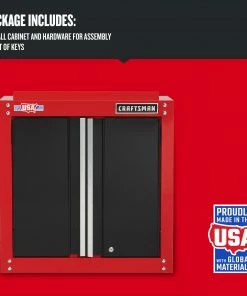 Promo ✨ CRAFTSMAN Garage Cabinets 2000 28-in W x 28-in H x 12-in D Steel Wall-mounted Garage Cabinet 👏 -Craftsman Official Shop 09728139