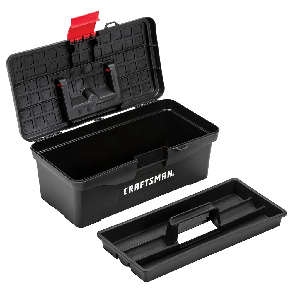 Buy π CRAFTSMAN Portable Tool Boxes 13-in (No Drawer Slides) Red Plastic Lockable Tool Box β 5 Buy π CRAFTSMAN Portable Tool Boxes 13-in (No Drawer Slides) Red Plastic Lockable Tool Box β - Image 5