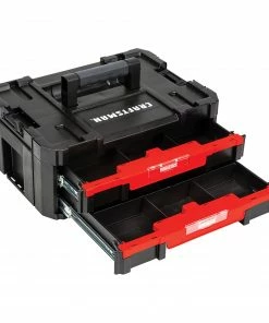Cheapest 🎉 CRAFTSMAN Portable Tool Boxes VERSASTACK System 17-in 2-Drawer Black Plastic Tool Box 🎁 -Craftsman Official Shop 09729811