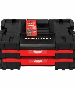 Cheapest 🎉 CRAFTSMAN Portable Tool Boxes VERSASTACK System 17-in 2-Drawer Black Plastic Tool Box 🎁 -Craftsman Official Shop 09729815