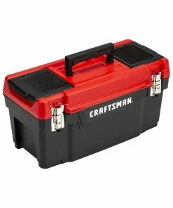 Discount ⌛ CRAFTSMAN Portable Tool Boxes DIY 20-in Red Plastic Lockable Tool Box 👏 -Craftsman Official Shop 09729828