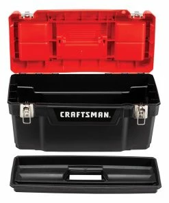 Discount ⌛ CRAFTSMAN Portable Tool Boxes DIY 20-in Red Plastic Lockable Tool Box 👏 -Craftsman Official Shop 09729830