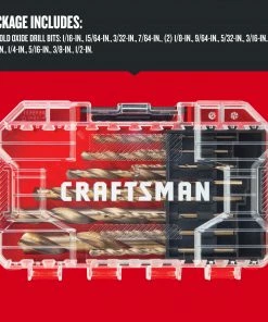 Best deal ✨ CRAFTSMAN Twist Drill Bits 14-Piece Assorted x Set Gold Ferrous Coated Hss Twist Drill Bit Set 😀 -Craftsman Official Shop 09743847