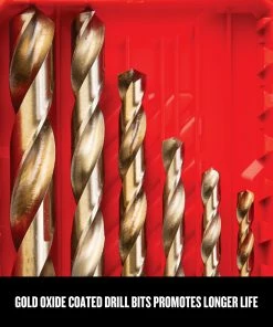 Best deal ✨ CRAFTSMAN Twist Drill Bits 14-Piece Assorted x Set Gold Ferrous Coated Hss Twist Drill Bit Set 😀 -Craftsman Official Shop 09743848