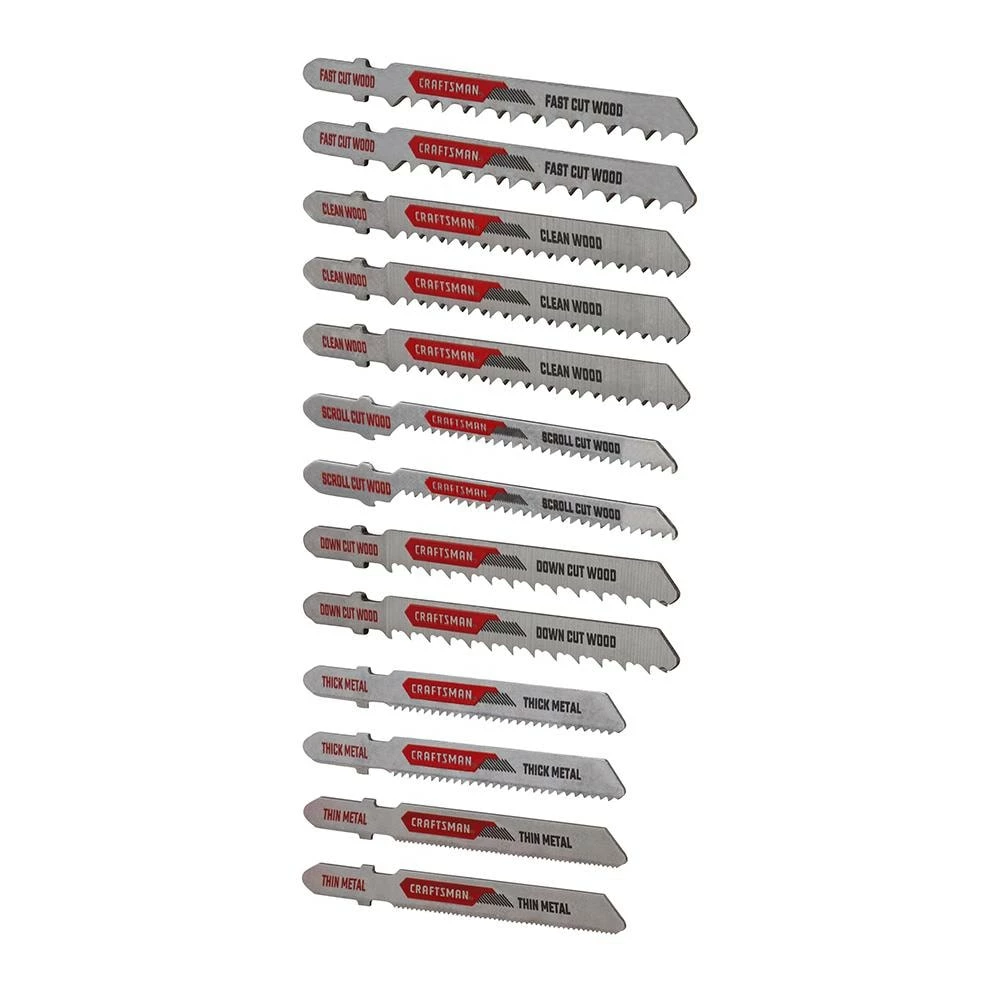 Best deal π CRAFTSMAN Jigsaw Blades 13-Pack Set T-shank High-carbon Steel Jigsaw Blade Set π 2 Best deal π CRAFTSMAN Jigsaw Blades 13-Pack Set T-shank High-carbon Steel Jigsaw Blade Set π - Image 2