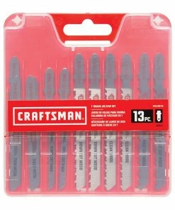 Best deal π CRAFTSMAN Jigsaw Blades 13-Pack Set T-shank High-carbon Steel Jigsaw Blade Set π 8 Best deal π CRAFTSMAN Jigsaw Blades 13-Pack Set T-shank High-carbon Steel Jigsaw Blade Set π -Craftsman Official Shop 09744407