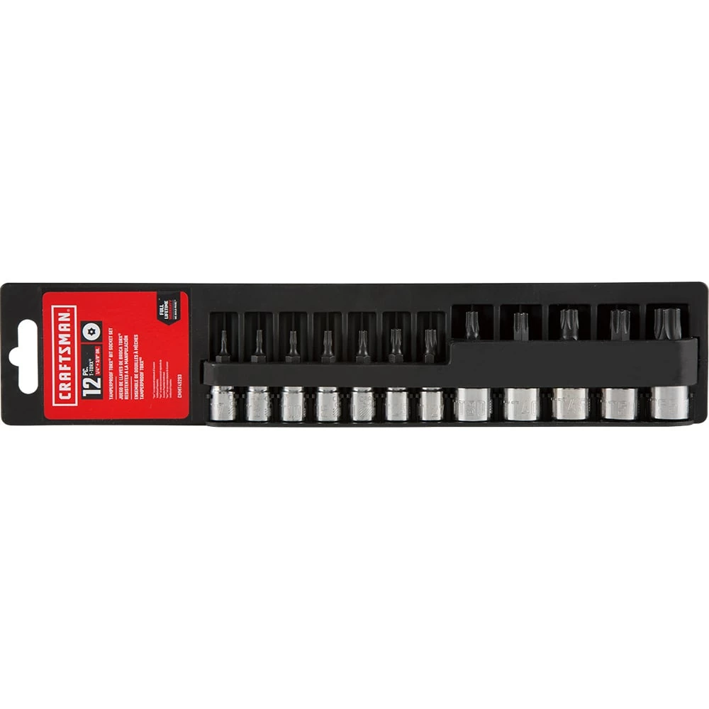 Best Sale π CRAFTSMAN Driver Sockets & Sets 12-Piece 1/4-in; 3/8-in Drive Set Tamper-Proof Torx Bit Torx Driver Socket Set π 3 Best Sale π CRAFTSMAN Driver Sockets & Sets 12-Piece 1/4-in; 3/8-in Drive Set Tamper-Proof Torx Bit Torx Driver Socket Set π - Image 3