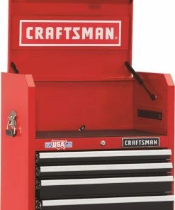 Cheap 🔥 CRAFTSMAN Top Tool Chests 2000 Series 26-in W x 24.5-in H 4-Drawer Steel Tool Chest (Red) ⭐ -Craftsman Official Shop 09861069