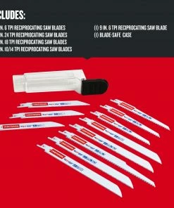 Outlet 🔥 CRAFTSMAN Reciprocating Saw Blades 11-Pack Bi-Metal Set Wood/Metal Cutting Reciprocating Saw Blade Set 🔥 -Craftsman Official Shop 09865987