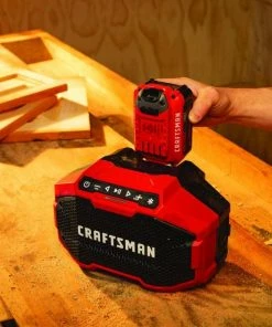 Flash Sale ⭐ CRAFTSMAN Jobsite Radios V20 20-Volt Max Cordless Jobsite Bluetooth Speaker 👏 -Craftsman Official Shop 09867229