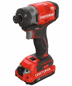 Discount 😀 CRAFTSMAN Impact Drivers V20 20-volt Max Variable Speed Brushless Cordless Impact Driver (2-Batteries Included) 👍 -Craftsman Official Shop 09900607