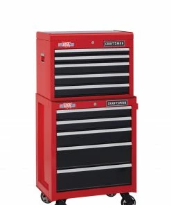Outlet 🎉 CRAFTSMAN Bottom Tool Cabinets 2000 Series 26.5-in W x 34-in H 5-Drawer Steel Rolling Tool Cabinet (Red) 😍 -Craftsman Official Shop 09985706 scaled