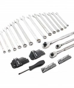 Discount 👍 CRAFTSMAN Mechanics Tool Sets 150-Piece Standard (SAE) and Metric Combination Gunmetal Chrome Mechanics Tool Set (1/4-in; 3/8-in) ⭐ -Craftsman Official Shop 10053551