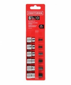 Discount ⭐ CRAFTSMAN Driver Sockets & Sets 6-Piece 3/8-in Drive Set Hex Bit Metric Driver Socket Set ✨ -Craftsman Official Shop 10160738