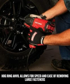 Promo 🛒 CRAFTSMAN Impact Wrenches 7.5 Amps Variable Speed 1/2-in Drive Corded Impact Wrench (Tool Only) 🔔 -Craftsman Official Shop 10216068