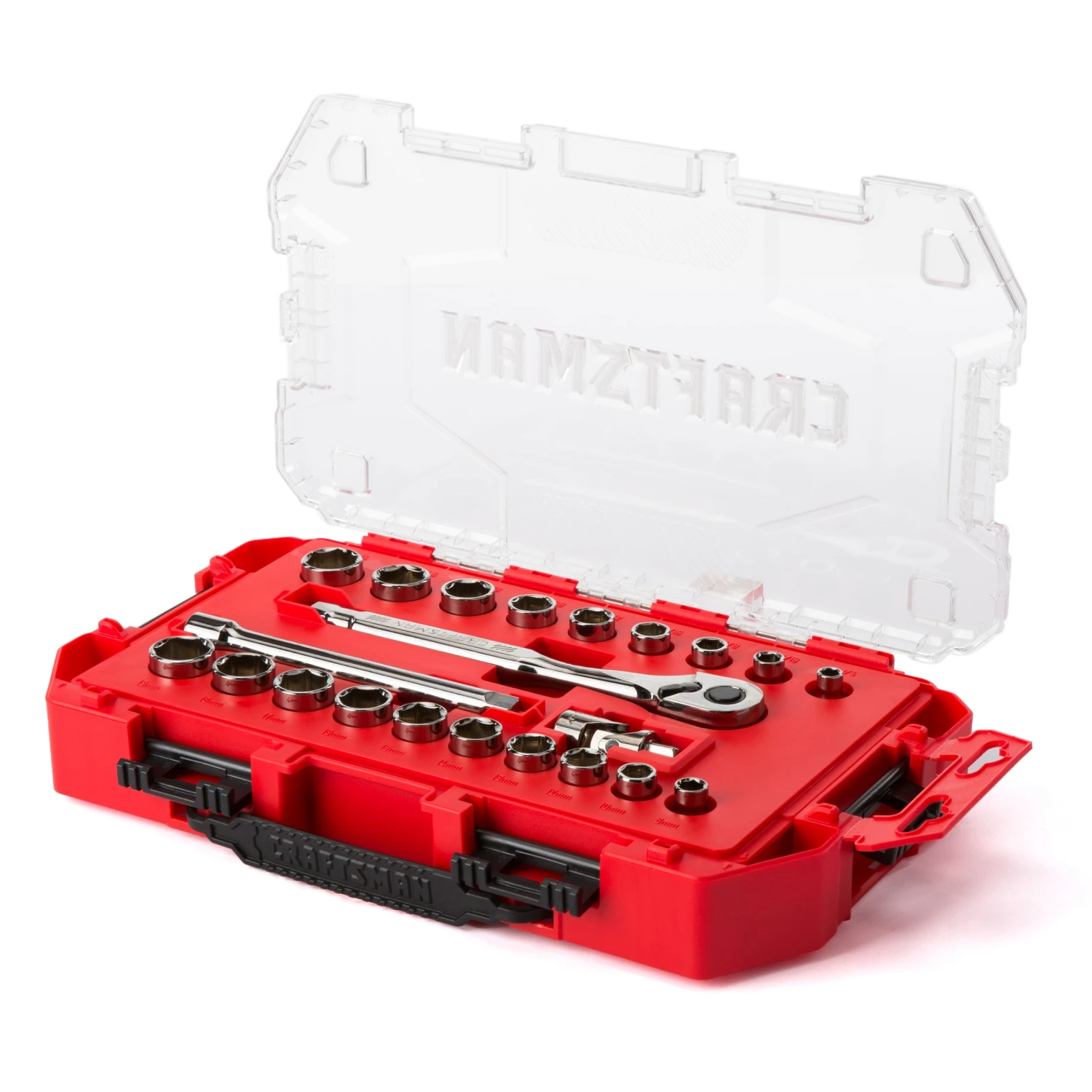 Cheapest β CRAFTSMAN Mechanics Tool Sets 22-Piece Standard (SAE) and Metric Combination Gunmetal Chrome Mechanics Tool Set (3/8-in) 𧨠2 Cheapest β CRAFTSMAN Mechanics Tool Sets 22-Piece Standard (SAE) and Metric Combination Gunmetal Chrome Mechanics Tool Set (3/8-in) 𧨠- Image 2