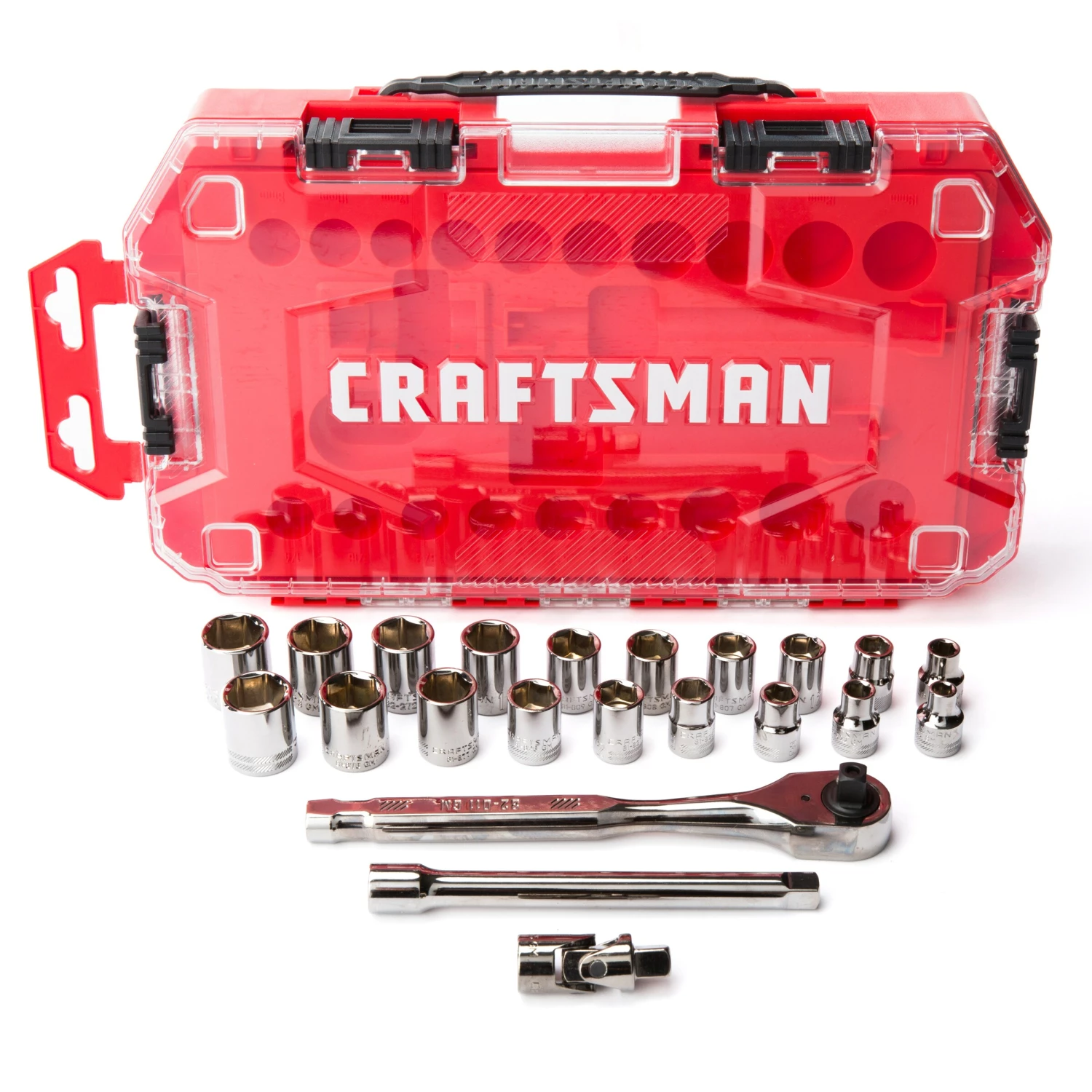 Cheapest β CRAFTSMAN Mechanics Tool Sets 22-Piece Standard (SAE) and Metric Combination Gunmetal Chrome Mechanics Tool Set (3/8-in) 𧨠3 Cheapest β CRAFTSMAN Mechanics Tool Sets 22-Piece Standard (SAE) and Metric Combination Gunmetal Chrome Mechanics Tool Set (3/8-in) 𧨠- Image 3