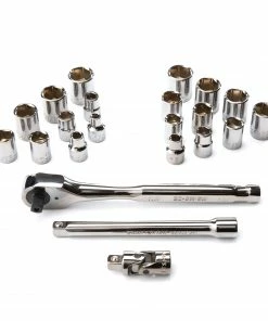 Cheapest β CRAFTSMAN Mechanics Tool Sets 22-Piece Standard (SAE) and Metric Combination Gunmetal Chrome Mechanics Tool Set (3/8-in) 𧨠12 Cheapest β CRAFTSMAN Mechanics Tool Sets 22-Piece Standard (SAE) and Metric Combination Gunmetal Chrome Mechanics Tool Set (3/8-in) 𧨠-Craftsman Official Shop 10266789