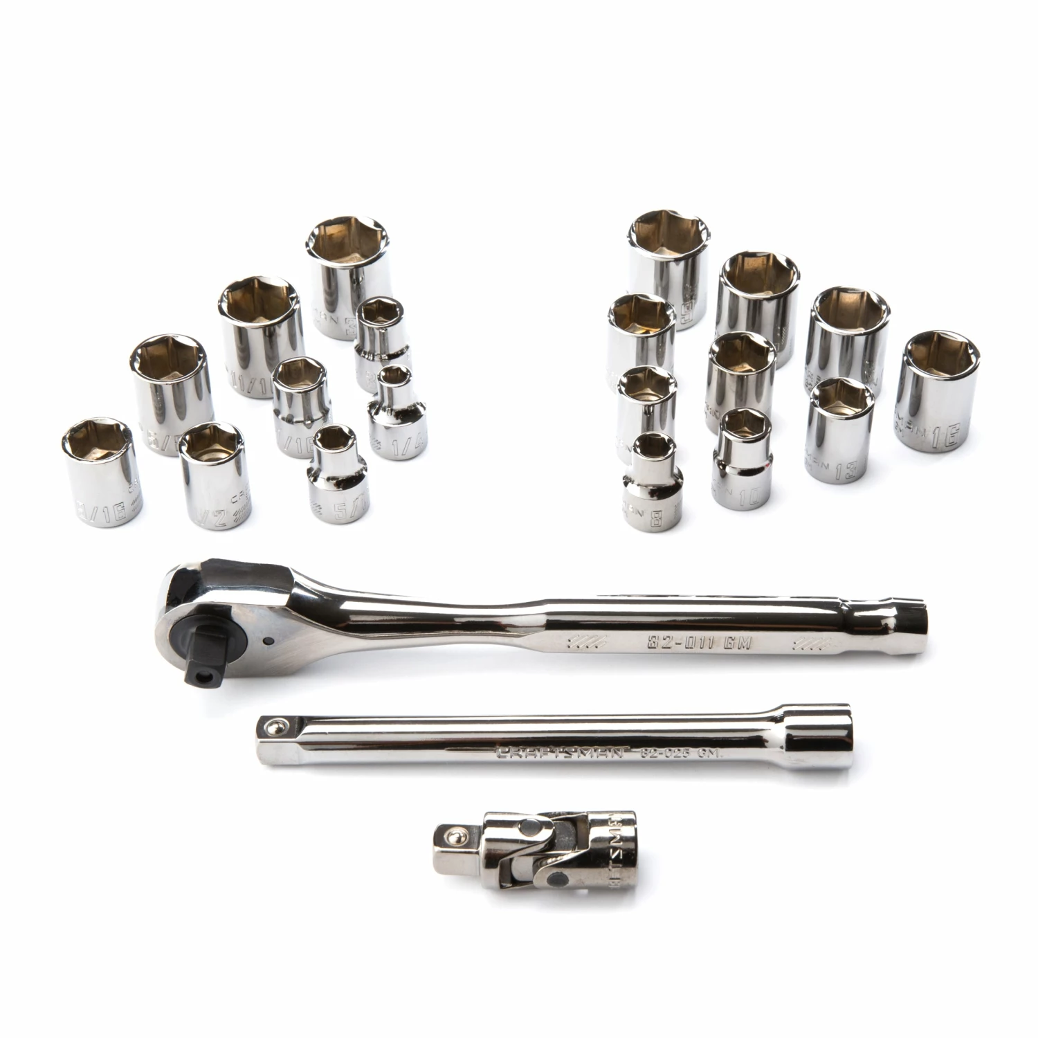 Cheapest β CRAFTSMAN Mechanics Tool Sets 22-Piece Standard (SAE) and Metric Combination Gunmetal Chrome Mechanics Tool Set (3/8-in) 𧨠4 Cheapest β CRAFTSMAN Mechanics Tool Sets 22-Piece Standard (SAE) and Metric Combination Gunmetal Chrome Mechanics Tool Set (3/8-in) 𧨠- Image 4