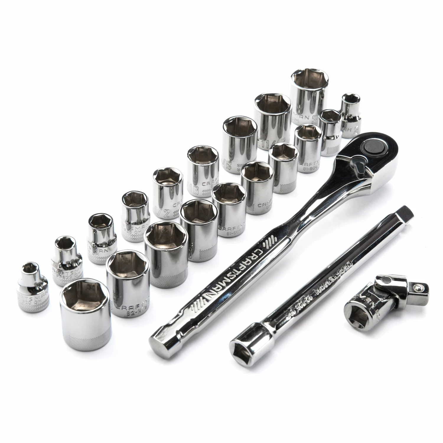 Cheapest β CRAFTSMAN Mechanics Tool Sets 22-Piece Standard (SAE) and Metric Combination Gunmetal Chrome Mechanics Tool Set (3/8-in) 𧨠5 Cheapest β CRAFTSMAN Mechanics Tool Sets 22-Piece Standard (SAE) and Metric Combination Gunmetal Chrome Mechanics Tool Set (3/8-in) 𧨠- Image 5