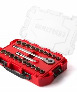 Wholesale ✔️ CRAFTSMAN Mechanics Tool Sets 22-Piece Standard (SAE) and Metric Combination Gunmetal Chrome Mechanics Tool Set 🎁 -Craftsman Official Shop 10266792