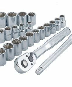Deals 🌟 CRAFTSMAN Ratchets & Ratchet Sets 22-Piece 72-Tooth 3/8-in Drive Quick-release Standard Ratchet Set 🛒