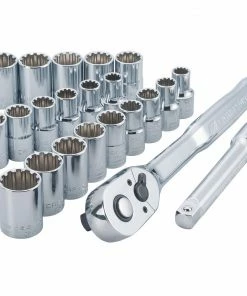 Outlet 🎉 CRAFTSMAN Ratchets & Ratchet Sets 22-Piece 72-Tooth 1/2-in Drive Quick-release Standard Ratchet Set 💯