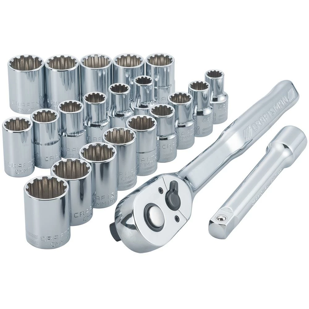 Outlet π CRAFTSMAN Ratchets & Ratchet Sets 22-Piece 72-Tooth 1/2-in Drive Quick-release Standard Ratchet Set π― 1 Outlet π CRAFTSMAN Ratchets & Ratchet Sets 22-Piece 72-Tooth 1/2-in Drive Quick-release Standard Ratchet Set π―