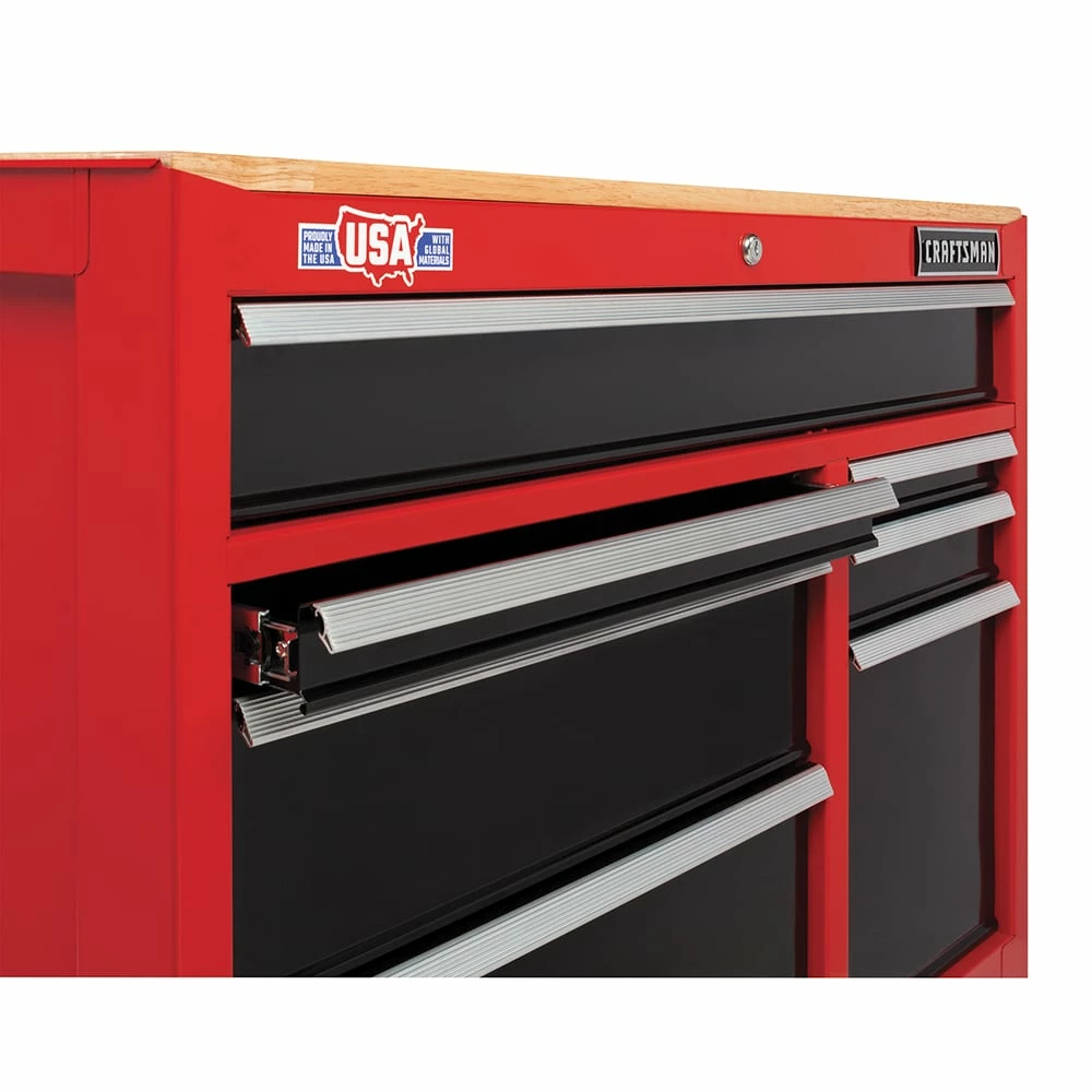 Best deal π€© CRAFTSMAN Bottom Tool Cabinets 2000 Series 41-in W x 35-in H 7-Drawer Steel Rolling Tool Cabinet (Red) π₯ 4 Best deal π€© CRAFTSMAN Bottom Tool Cabinets 2000 Series 41-in W x 35-in H 7-Drawer Steel Rolling Tool Cabinet (Red) π₯ - Image 4
