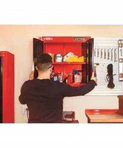 Promo ✨ CRAFTSMAN Garage Cabinets 2000 28-in W x 28-in H x 12-in D Steel Wall-mounted Garage Cabinet 👏 -Craftsman Official Shop 10730518