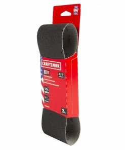 Flash Sale ⌛ CRAFTSMAN Power Tool Sandpaper 3 In x 21 In Z/O Belt 80 Grit 2pk 2-Piece Zirconia Alumina 80-Grit Belt Sandpaper 👍 -Craftsman Official Shop 11435562