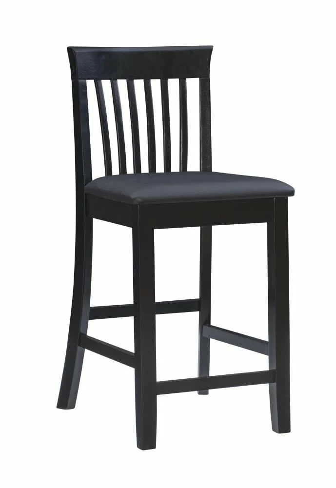 Best Sale π Linon Bar Stools Torino Craftsman Counter Stool Black Counter height (22-in to 26-in) Upholstered Bar Stool π 2 Best Sale π Linon Bar Stools Torino Craftsman Counter Stool Black Counter height (22-in to 26-in) Upholstered Bar Stool π - Image 2