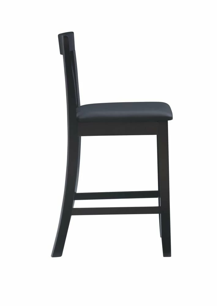 Best Sale π Linon Bar Stools Torino Craftsman Counter Stool Black Counter height (22-in to 26-in) Upholstered Bar Stool π 3 Best Sale π Linon Bar Stools Torino Craftsman Counter Stool Black Counter height (22-in to 26-in) Upholstered Bar Stool π - Image 3