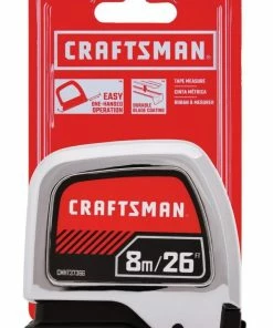 Discount 😀 CRAFTSMAN Tape Measures CHROMELOCK 26-ft Auto Lock Tape Measure 😀 -Craftsman Official Shop 11586792