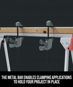 Coupon 💯 CRAFTSMAN Saw Horses Essential 33.66-in W x 28.9-in H Metal Saw Horse (1000-lb Capacity) 🤩 -Craftsman Official Shop 11586807