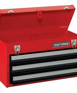 Budget ❤️ CRAFTSMAN Portable Tool Boxes Portable 20.5-in Ball-bearing 3-Drawer Red Steel Lockable Tool Box 👍 -Craftsman Official Shop 11587709