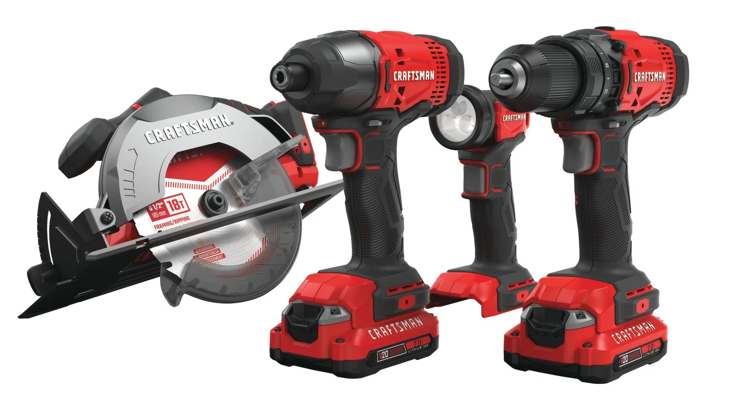Best Sale 😀 CRAFTSMAN Power Tool Combo Kits V20 4-Tool 20-Volt Max Power Tool Combo Kit Case (2-Batteries Included and Charger Included) ❤️ 1 Best Sale 😀 CRAFTSMAN Power Tool Combo Kits V20 4-Tool 20-Volt Max Power Tool Combo Kit Case (2-Batteries Included and Charger Included) ❤️